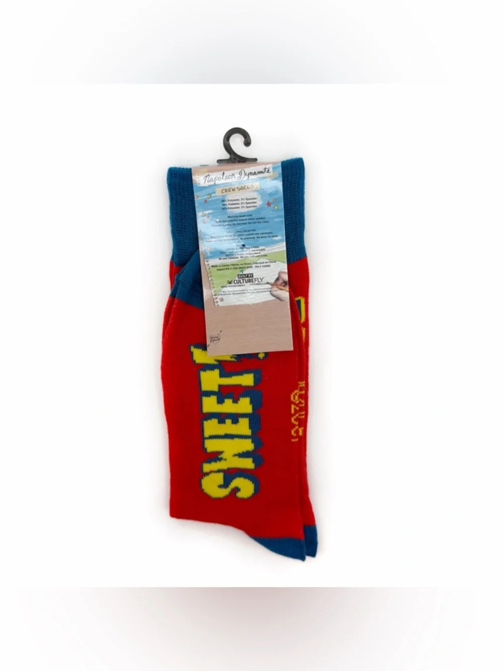 NWT Napoleon Dynamite Movie Crew Socks Mens Womens Sweet Quote Fun Funny Gift